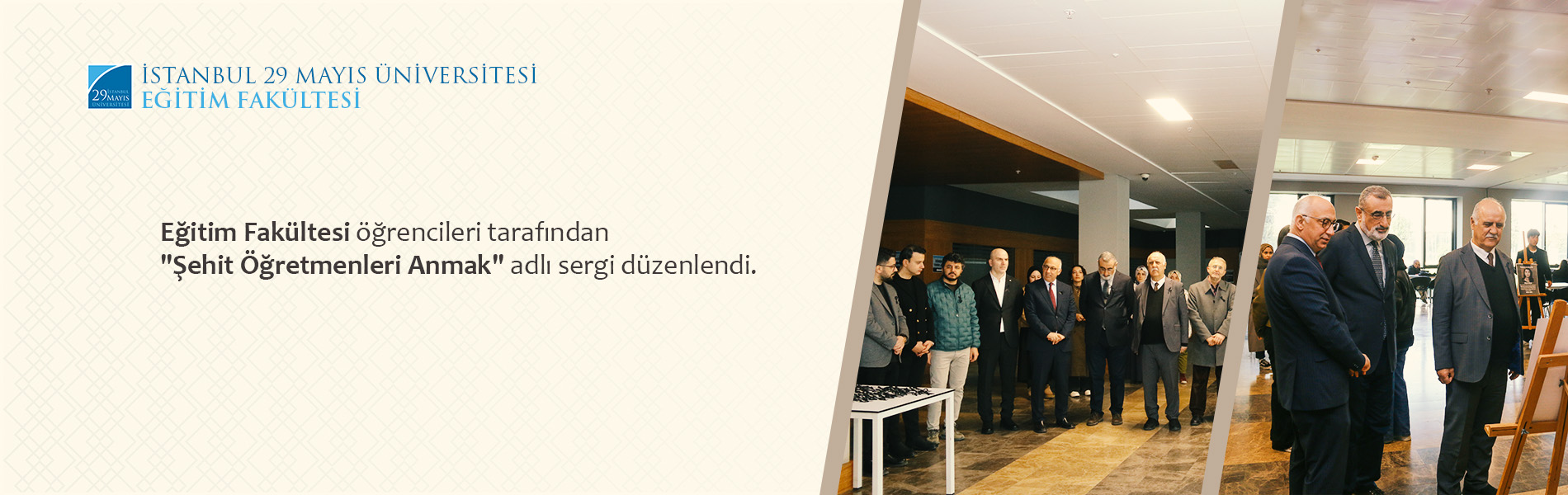 Eğitim Fakültesi Öğrencileri Tarafından "Şehit Öğretmenleri Anmak" Adlı Sergi Düzenlendi