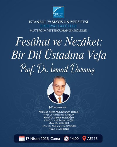 Fesâhat ve Nezâket: Bir Dil Üstadına Vefa (Prof. Dr. İsmail DURMUŞ)