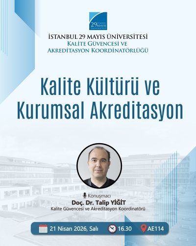 Kalite Kültürü ve Kurumsal Akreditasyon
