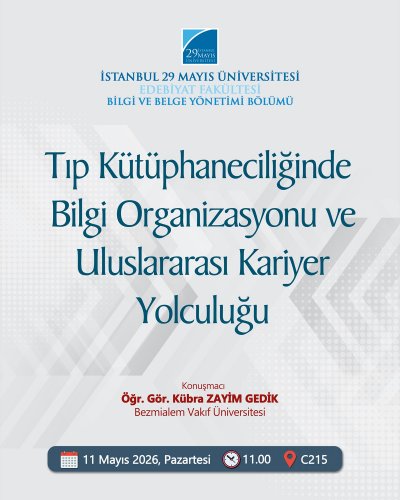 Tıp Kütüphaneciliğinde Bilgi Organizasyonu ve Uluslararası Kariyer Yolculuğu