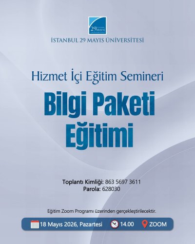 Hizmet İçi Eğitim Semineri Bilgi Paketi Eğitimi