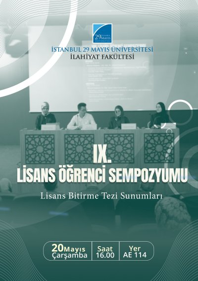 İlahiyat Fakültesi IX. Lisans Öğrenci Sempozyumu