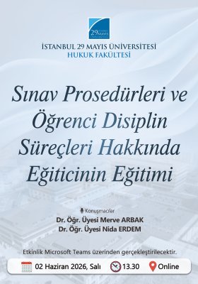Sınav Prosedürleri ve Öğrenci Disiplin Süreçleri Hakkında Eğiticinin Eğitimi