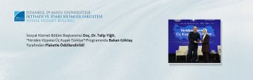 Sosyal Hizmet Bölüm Başkanımız Doç. Dr. Talip Yiğit, Veriden Vizyona Üç Kuşak Türkiye Programında Bakan Göktaş Tarafından Plaketle Ödüllendirildi!