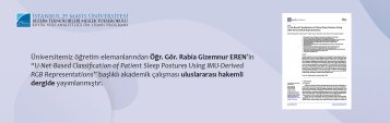 Üniversitemiz Öğretim Elemanlarından Öğr. Gör. Rabia Gizemnur EREN\'in Akademik Çalışması Uluslararası Hakemli Dergide Yayımlanmıştır