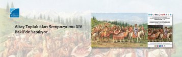 Altay Toplulukları Sempozyumu-XIV Bakü’de Yapılıyor