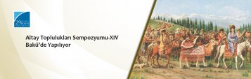 Altay Toplulukları Sempozyumu-XIV Bakü’de Yapılıyor