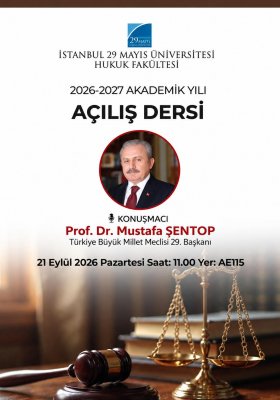 Hukuk Fakültesi 2026-2027 Akademik Yılı Açılış Dersi