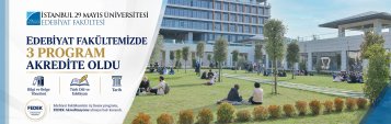 Edebiyat Fakültemizin Üç Programı FEDEK Akreditasyonu Almaya Hak Kazandı
